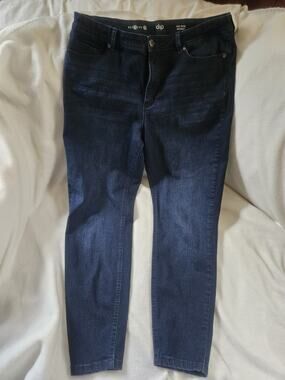 Dip Mid Rise Skinny Jeans Size 16 Dark Wash REPREVE Recycled Women's Denim
